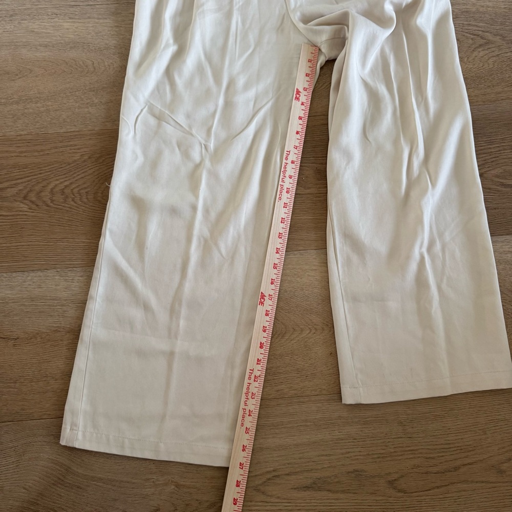 Reformation Mason Pant 8 Petite Short Sugar Color - Picture 6 of 10